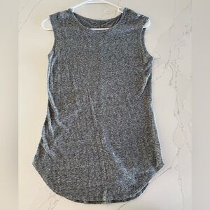 Athleta xxs tank top. Super pretty heather gray with black and white